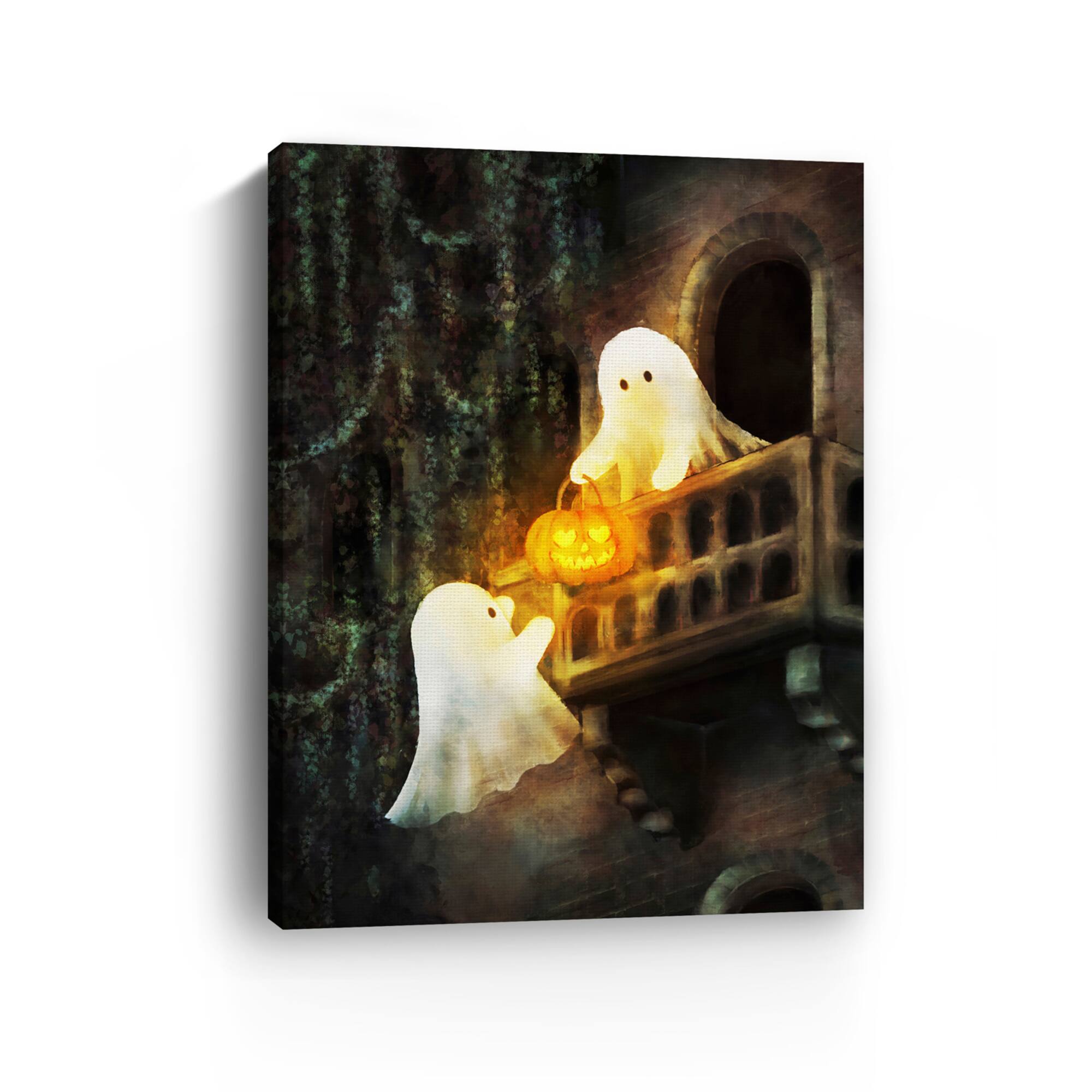 Lumaprints Ghostly Sweethearts Canvas Giclée Art